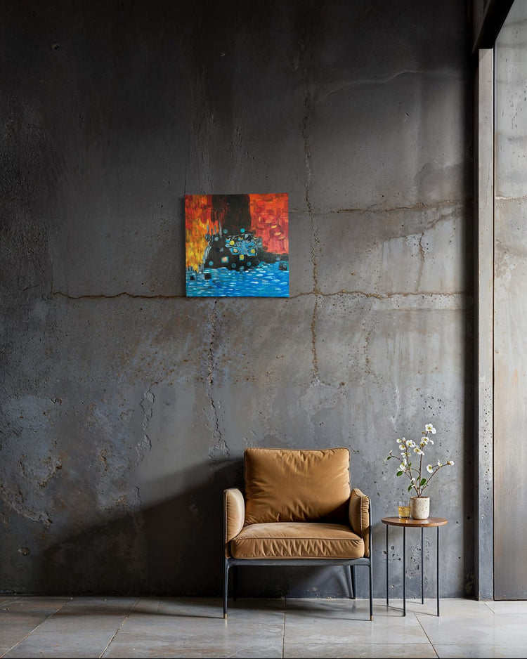 Portals of abundance by ArtiR — original acrylic painting, view 4