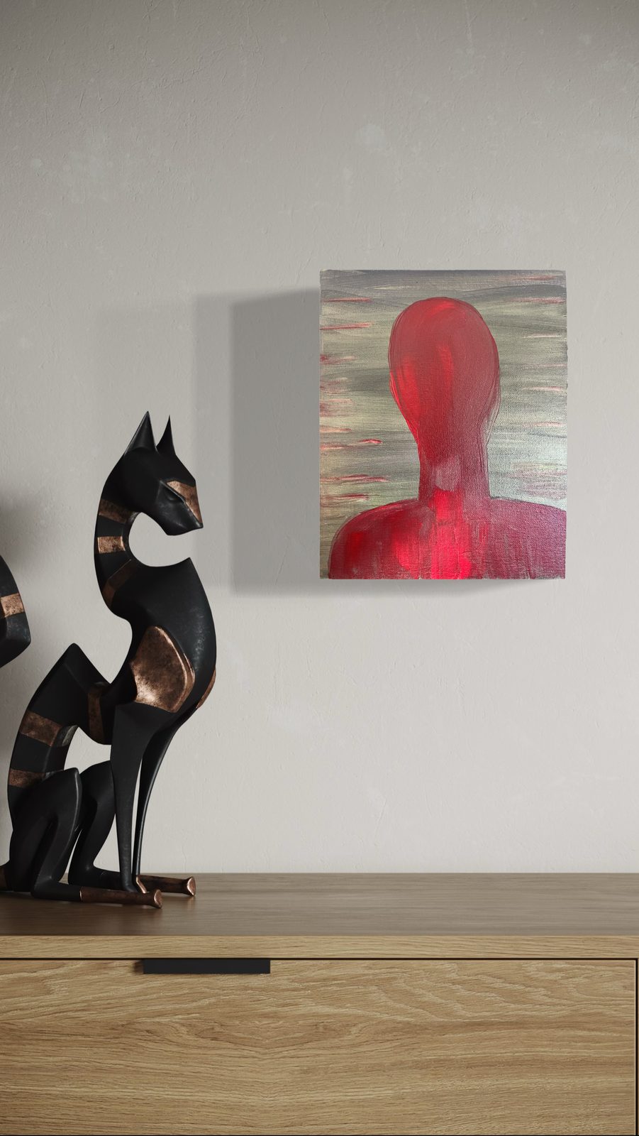Fire Within by ArtiR — original acrylic painting, view 2