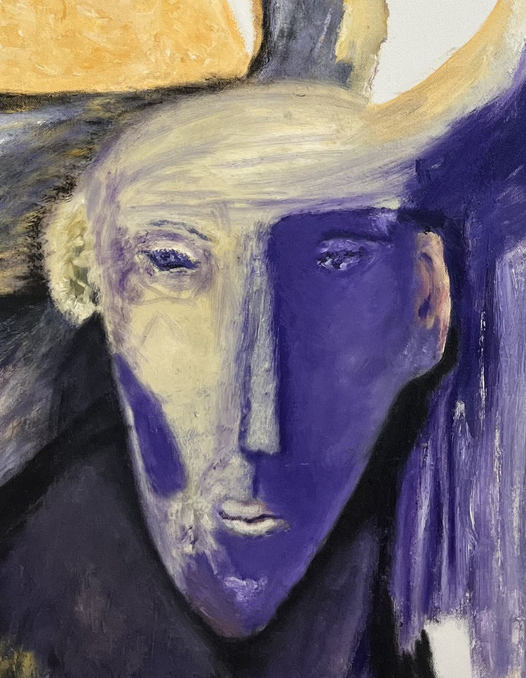 Grand Awakening — original oil painting by Malibu artist ArtiR — close-up detail
