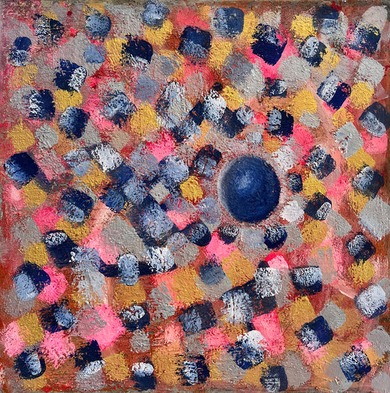 Blue Pearl — original mixed media painting by Malibu artist ArtiR
