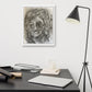 Canvas print in a room — desk scene