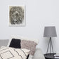 Canvas print in a room scene