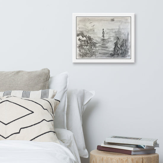 Canvas print in a room scene