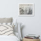Canvas print in a room scene