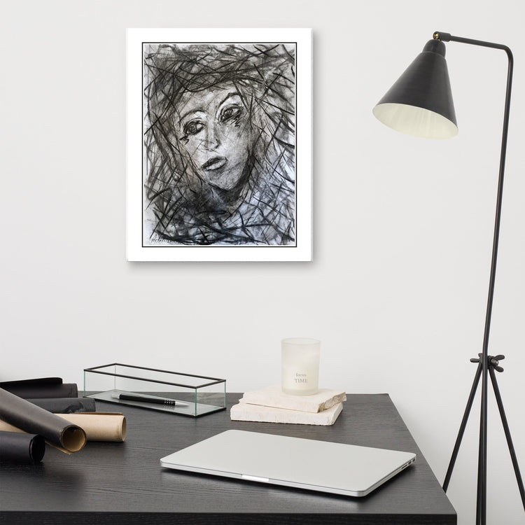 Longing — canvas above a desk