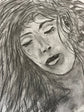 Lucid Dream — close-up detail of the charcoal drawing