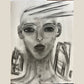 Disclosure — original charcoal drawing by Malibu artist ArtiR