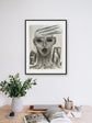 Disclosure — original charcoal drawing by Malibu artist ArtiR