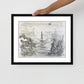 Hand holding the framed print — close-up