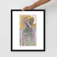 Twin Flames Embrace — Framed Fine Art Print