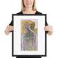 Twin Flames Embrace — Framed Fine Art Print