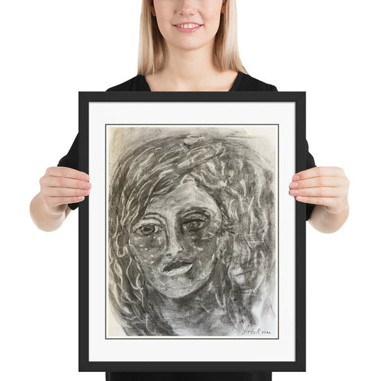 The Face After the Fire — Framed Fine Art Print