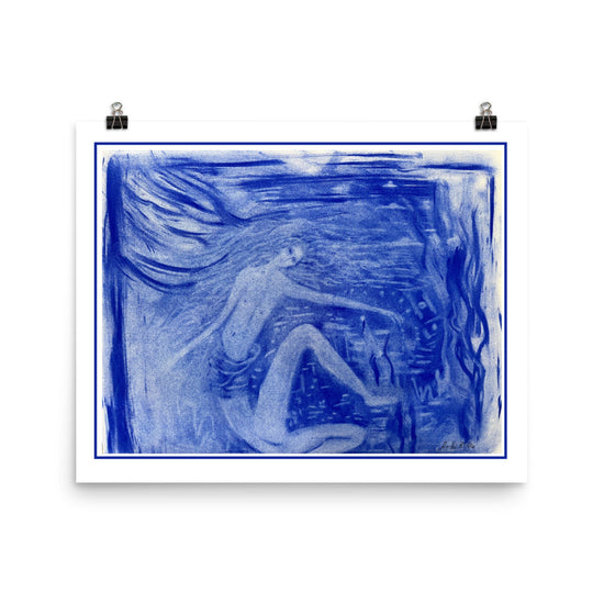 She Dreams in Blue — Fine Art Print