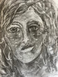 The Face After the Fire — close-up detail of the ash drawing, signature detail