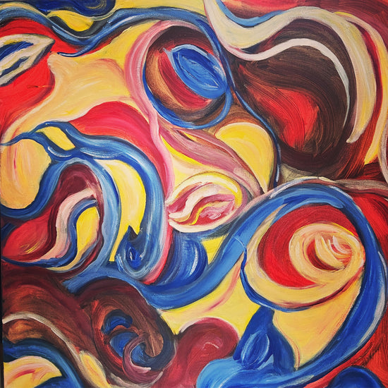 Universe in Motion — original acrylic painting by Malibu artist ArtiR