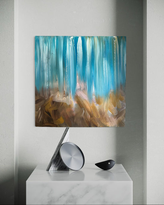Lost in the Blue — original acrylic painting by Malibu artist ArtiR