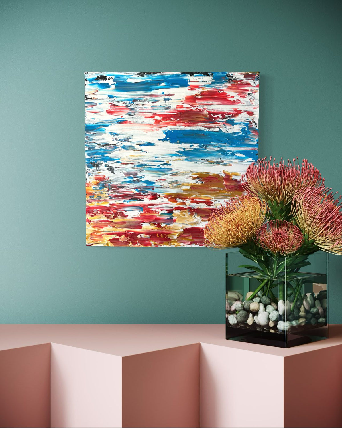 Sunset — original acrylic painting by Malibu artist ArtiR