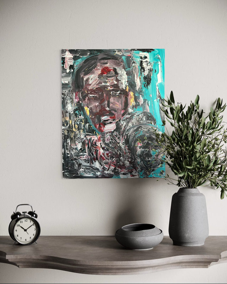 Awake by ArtiR — original acrylic painting, view 4