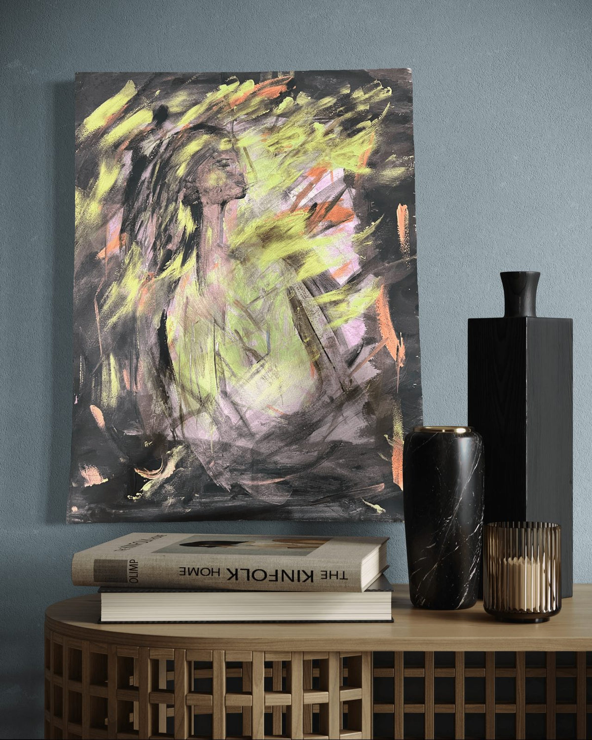 Reflections by ArtiR — original mixed media painting, view 2