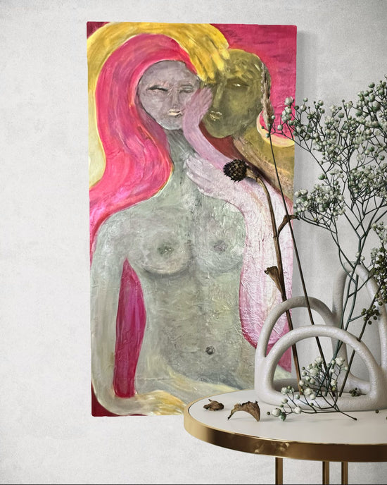Twinflames by ArtiR — original acrylic painting, view 4