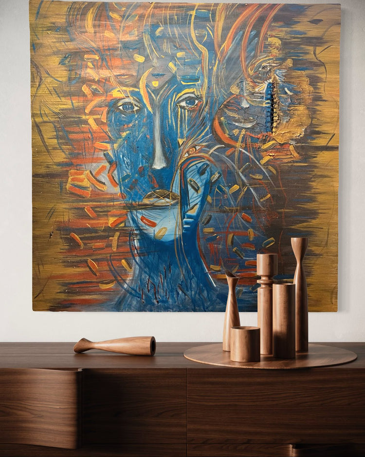 Divine Feminine — original acrylic painting by Malibu artist ArtiR