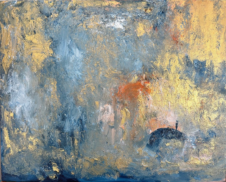 Golden Shower by ArtiR — original acrylic painting, view 7