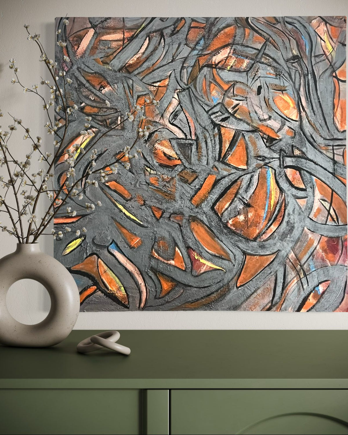 Soul Reflections — original acrylic painting by Malibu artist ArtiR