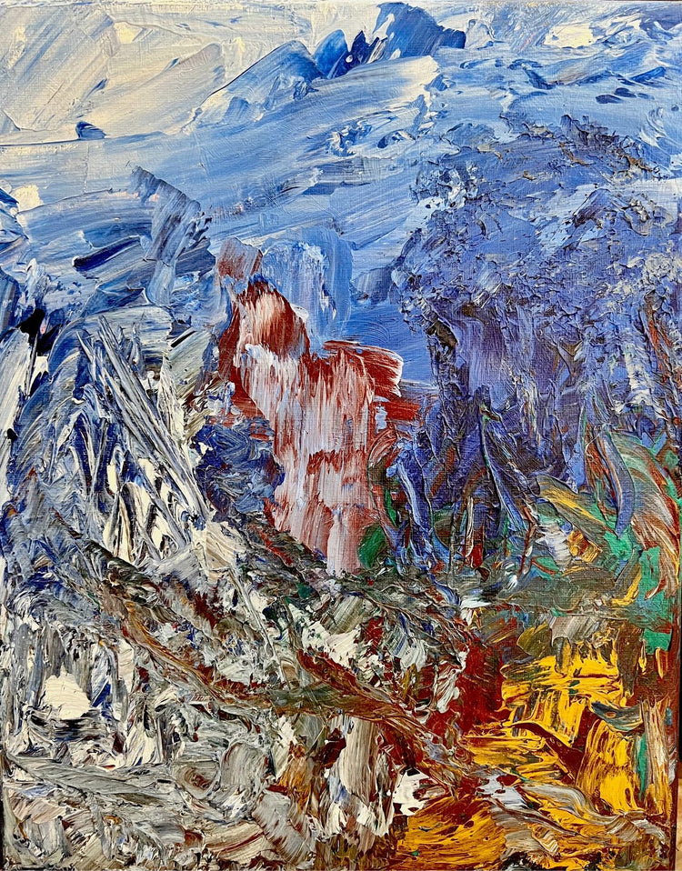 Overcome — original acrylic painting by Malibu artist ArtiR
