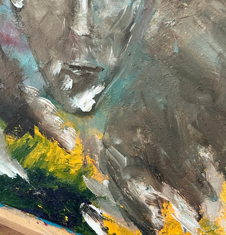 Mystic Journey by ArtiR — original acrylic painting, view 8 — close-up detail