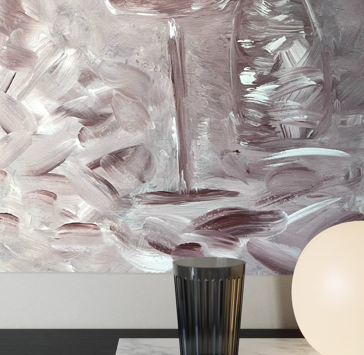 Relax — original acrylic painting by Malibu artist ArtiR — close-up detail