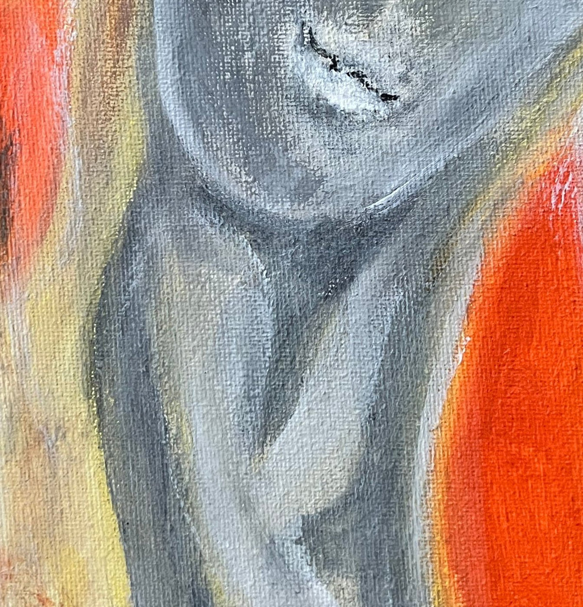 Angel — original abstract artwork by Malibu artist ArtiR — close-up detail