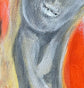 Angel — original abstract artwork by Malibu artist ArtiR — close-up detail