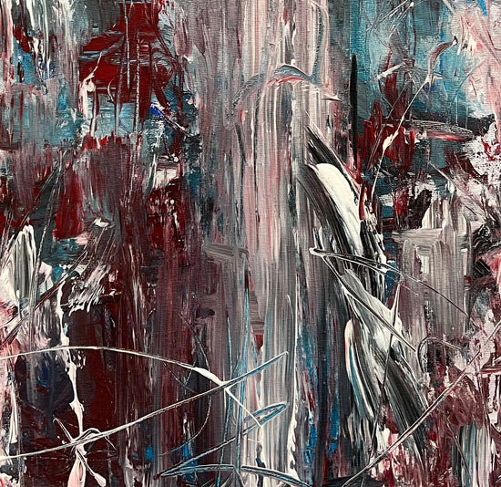 Mystic Quest by ArtiR — original acrylic painting, view 9 — close-up detail