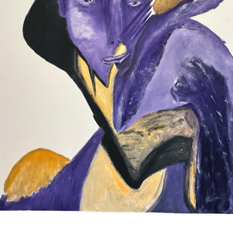 The Alchemist — original oil painting by Malibu artist ArtiR — close-up detail