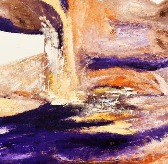 Twin Flames Reunion by ArtiR — original oil painting, view 4 — close-up detail