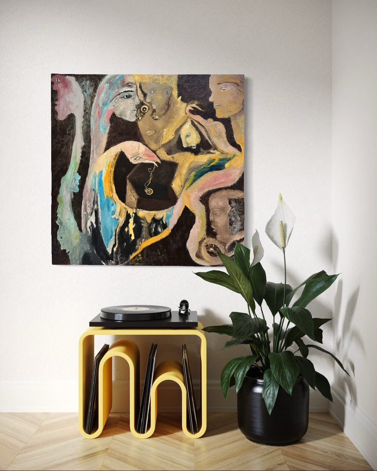 Hermetically Sealed — original mixed media painting by Malibu artist ArtiR