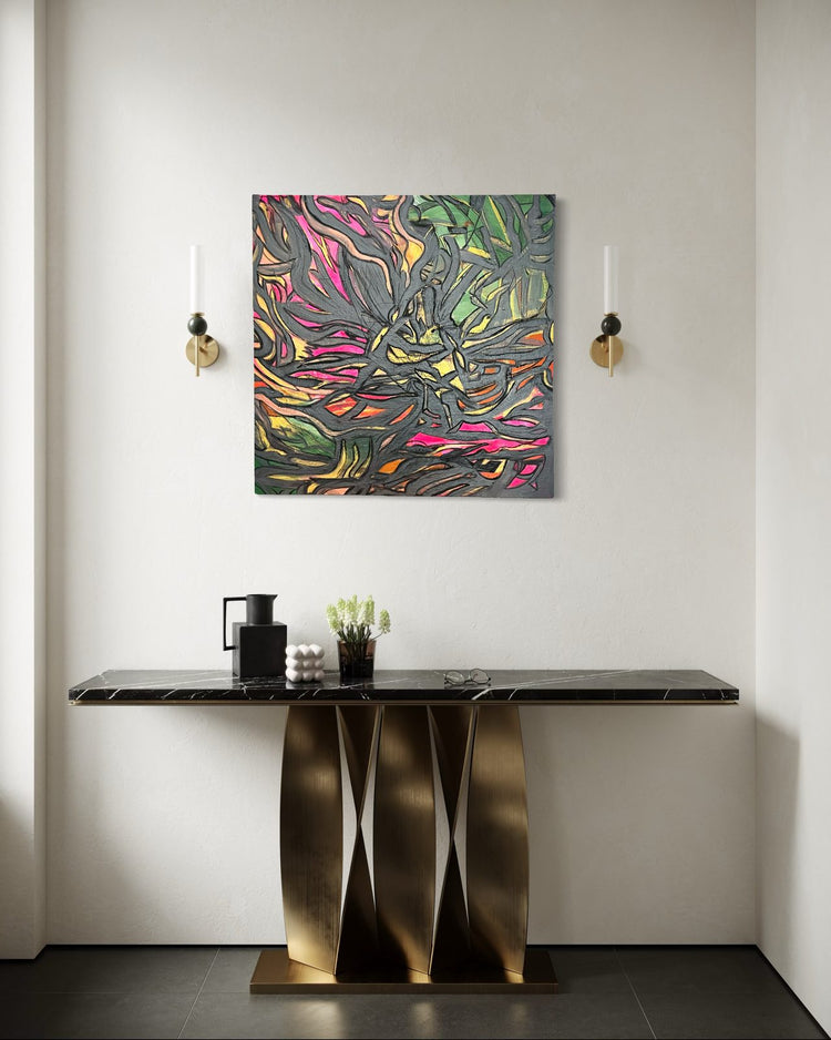 Nature’s Heart by ArtiR — original acrylic painting, view 5