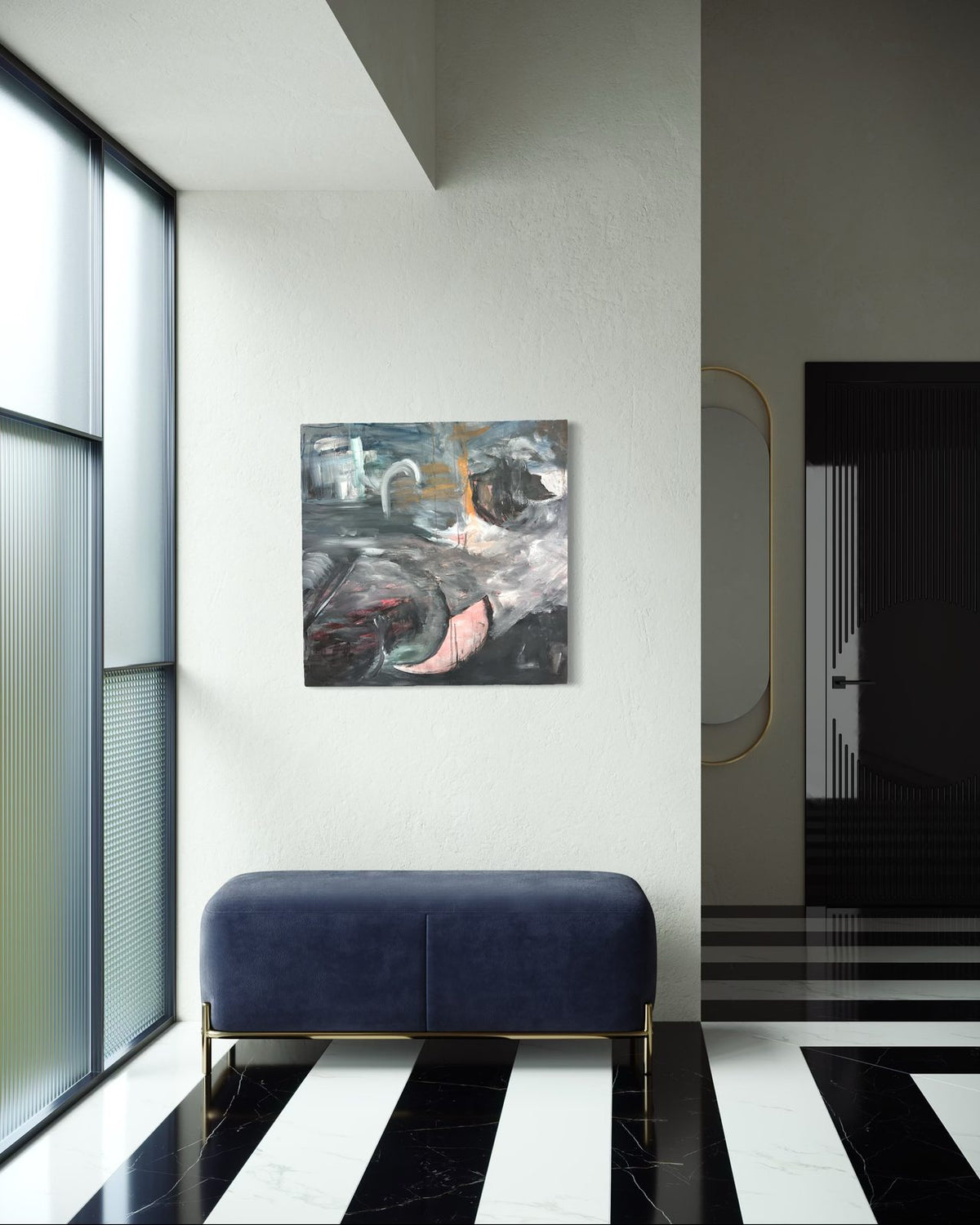 Telepathy by ArtiR — original pastel artwork, view 3