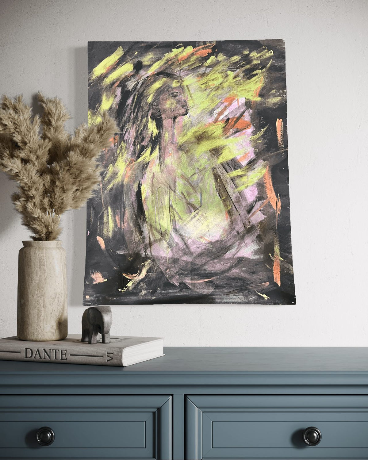 Reflections by ArtiR — original mixed media painting, view 4