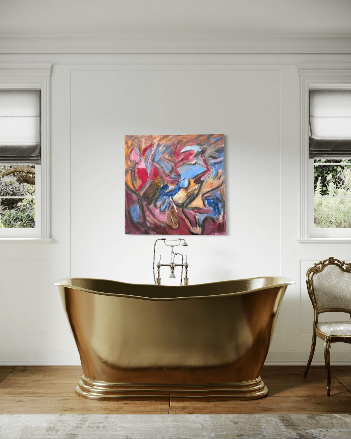 Cosmic Dance by ArtiR — original acrylic painting, view 3