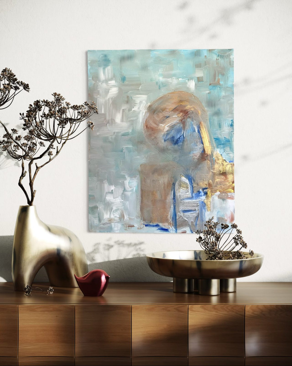 Heart Opening — original acrylic painting by Malibu artist ArtiR