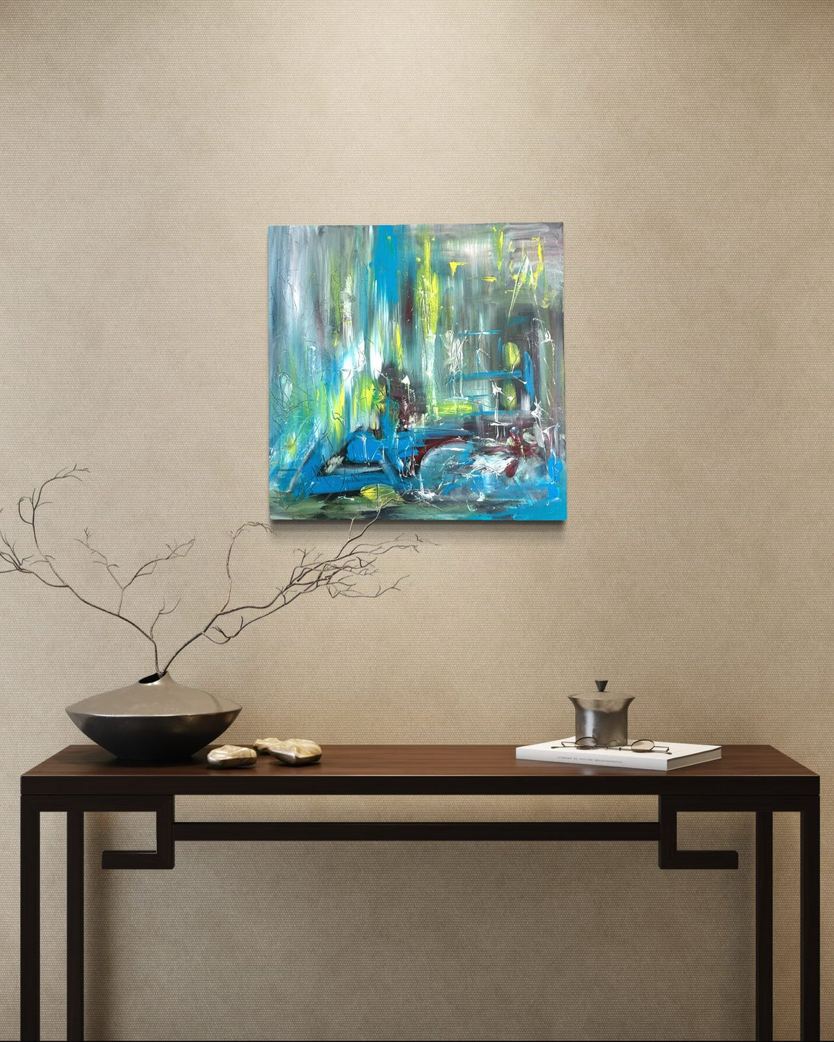 Beginnings by ArtiR — original acrylic painting, view 3