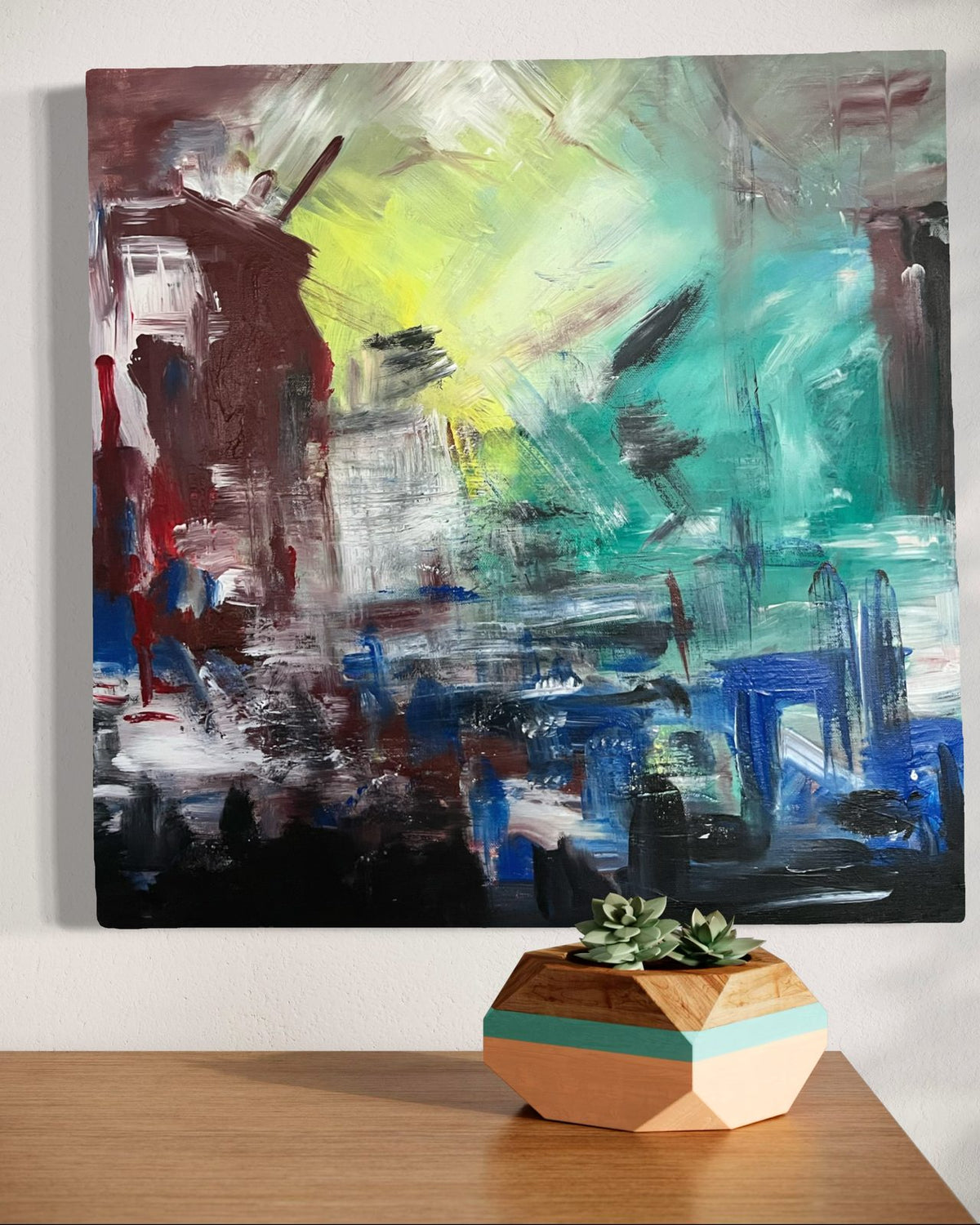 That Night — original acrylic painting by Malibu artist ArtiR