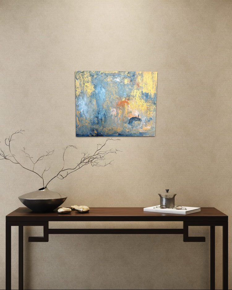 Golden Shower — original acrylic painting by Malibu artist ArtiR