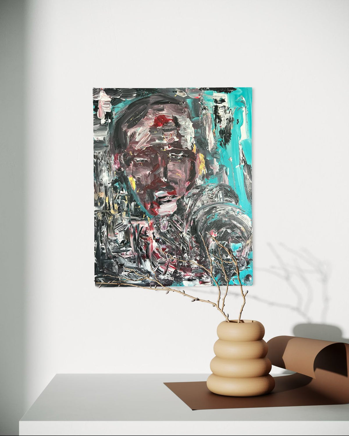 Awake — original acrylic painting by Malibu artist ArtiR