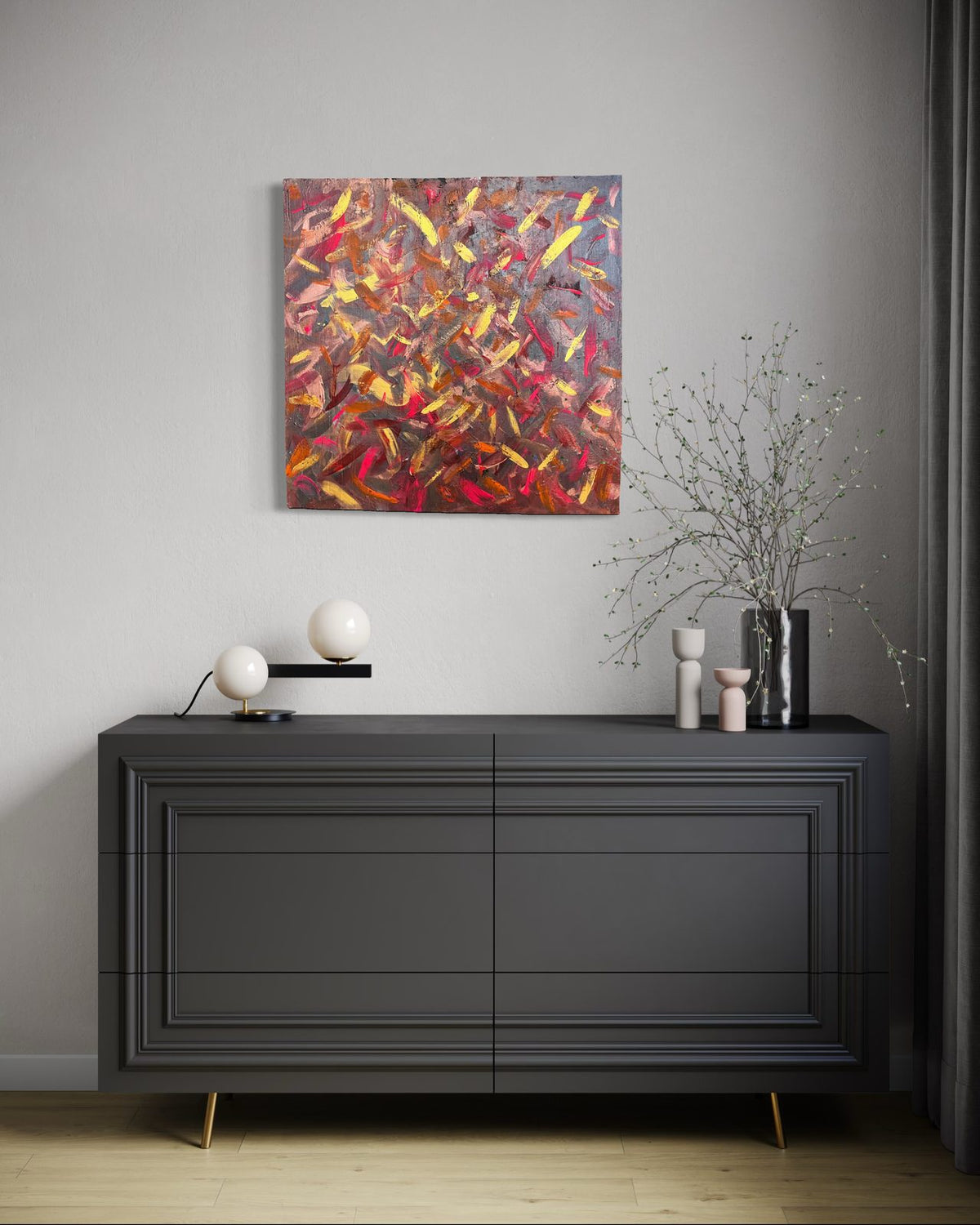 Higher Love by ArtiR — original mixed media painting, view 9
