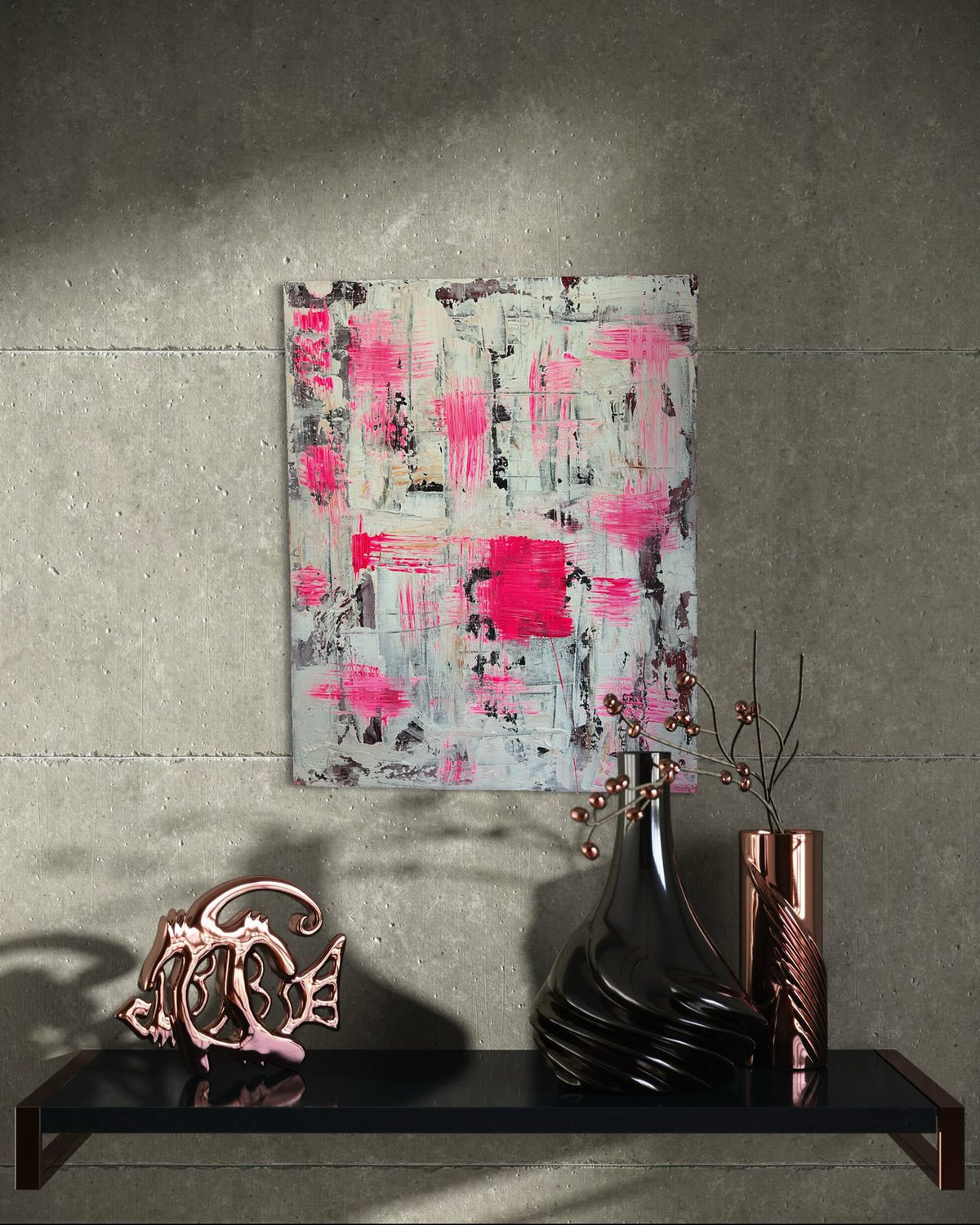 Love is in the air — original abstract artwork by Malibu artist ArtiR