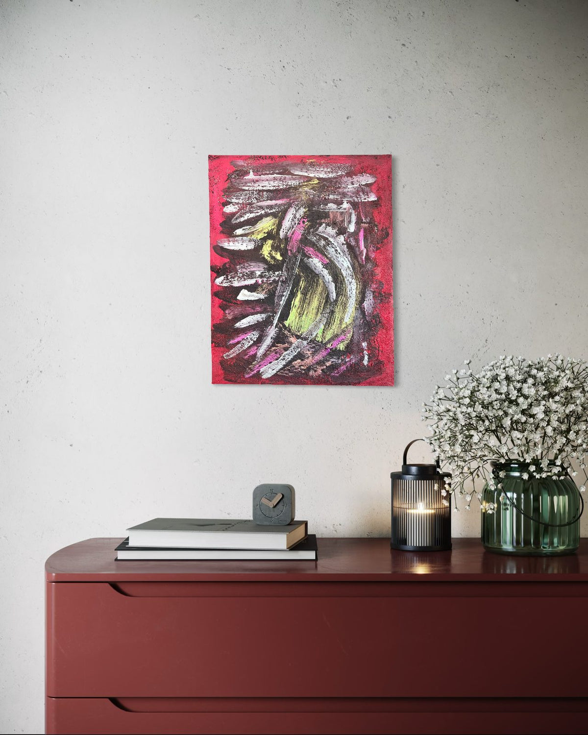 Beneath the Surface by ArtiR — original mixed media painting, view 4