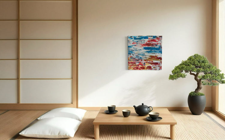 Sunset by ArtiR — original acrylic painting, view 4