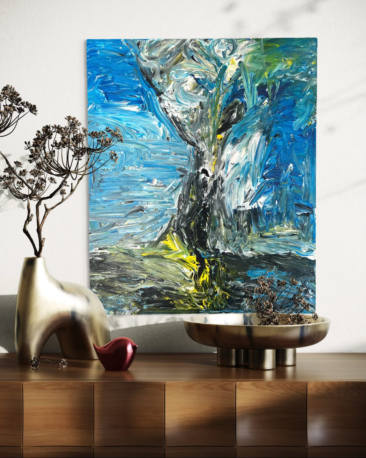 Seaside Blues by ArtiR — original abstract artwork, view 3